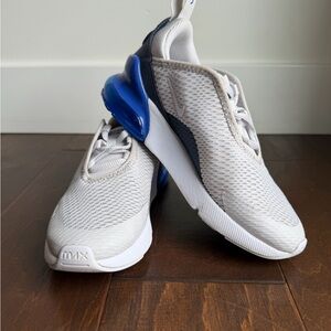 Nike Kids Air Max 270 Sneakers White and Blue